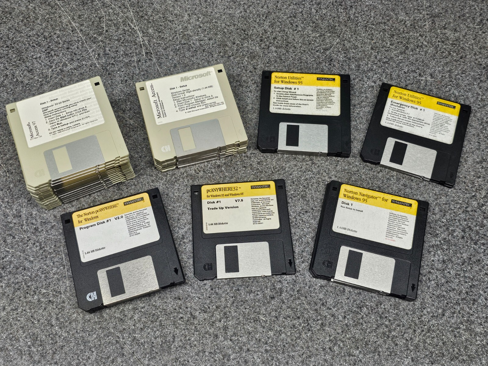 Legacy Microsoft Access and Norton Utilities Computer Programs