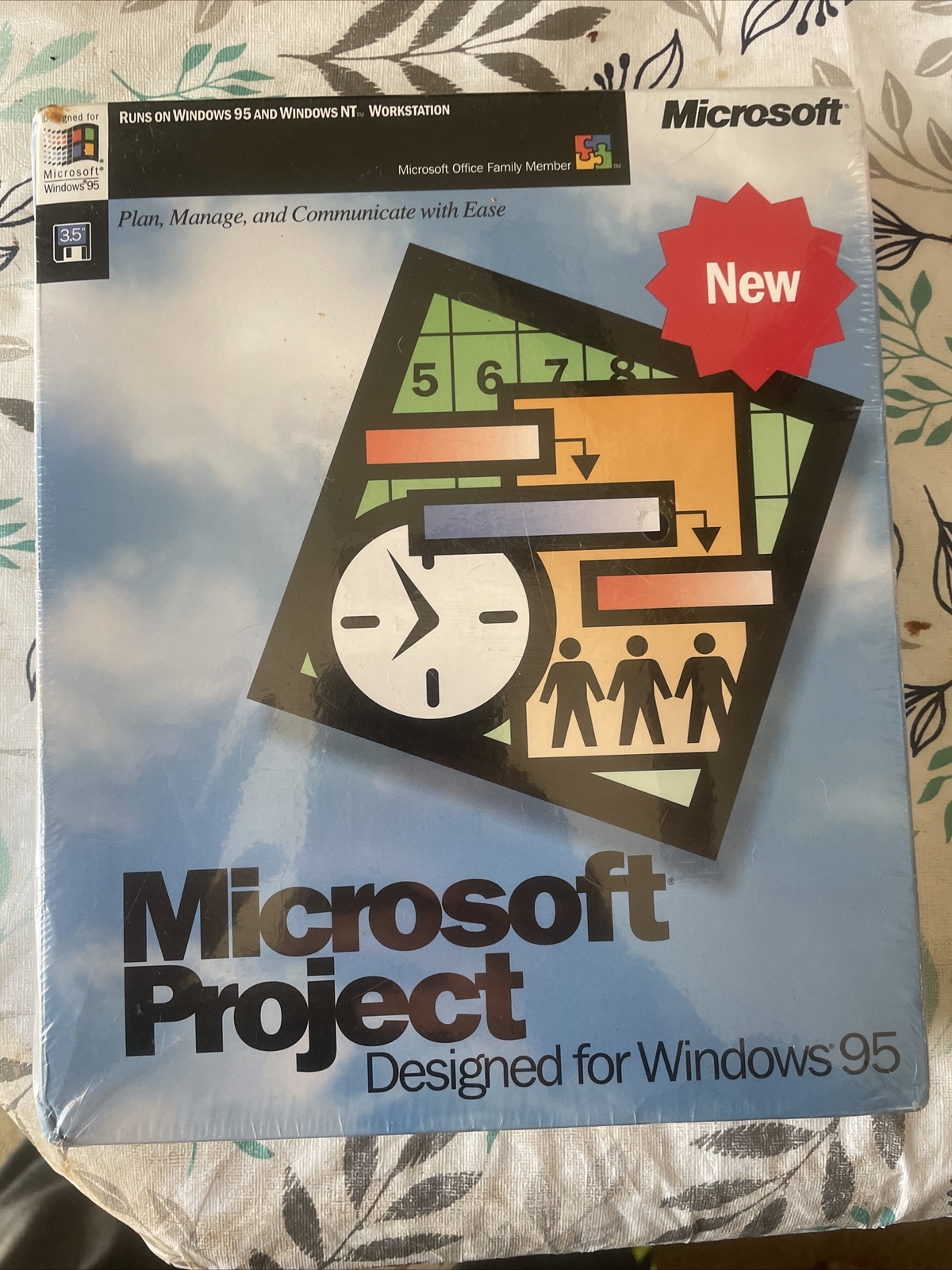 Microsoft Project 4.1 designed for windows 95 in retail packaging