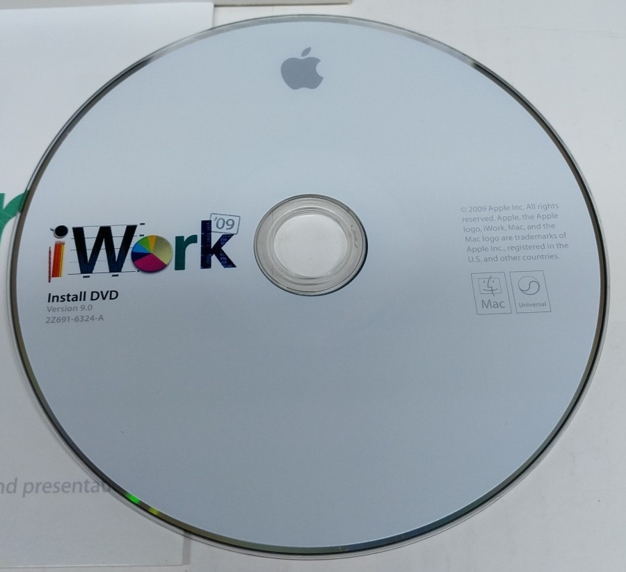 Apple iWork ’09 Retail V9.0 MB942Z/A Full Retail Version for Mac