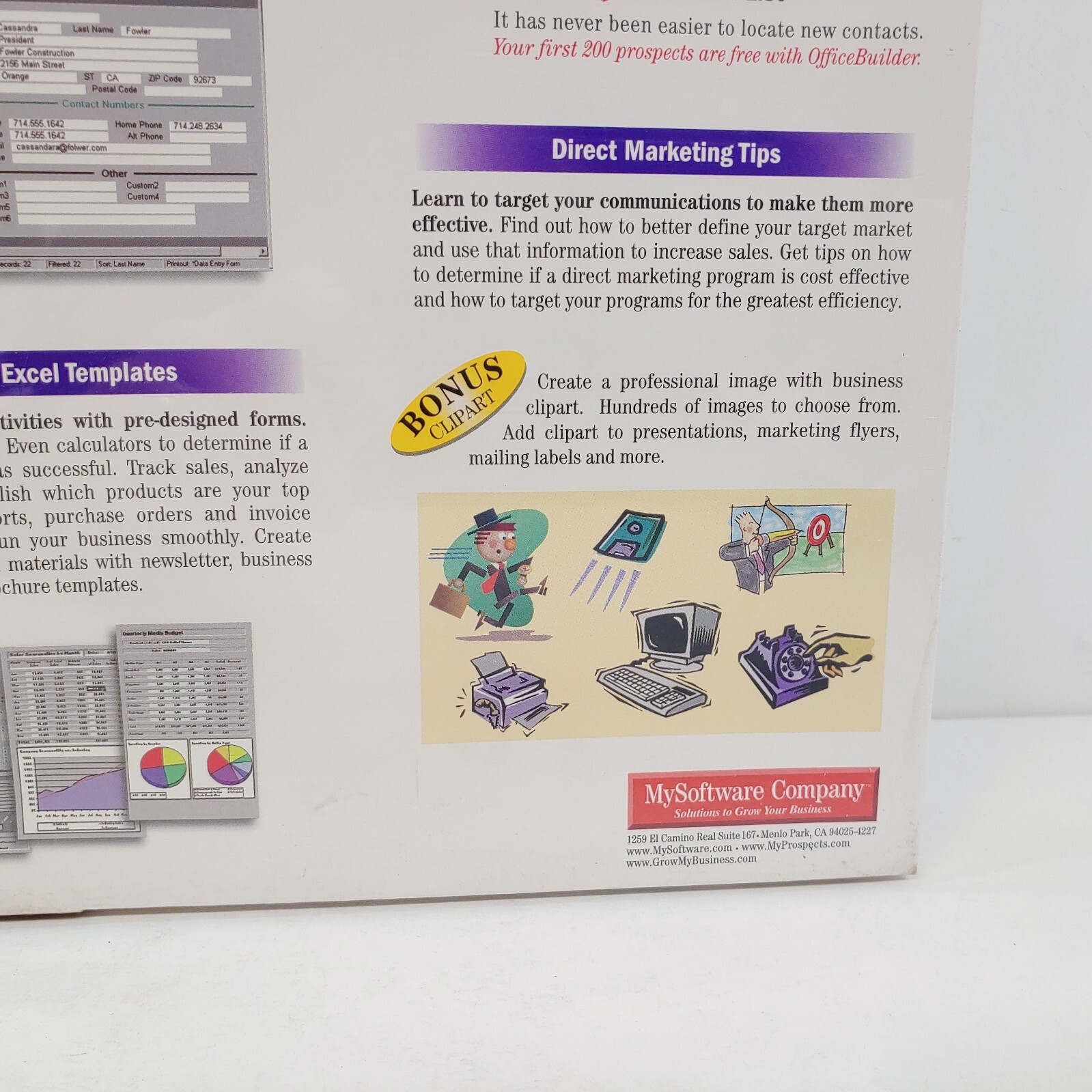 Vintage Office Builder PC 1999 Software Program MySoftware Company