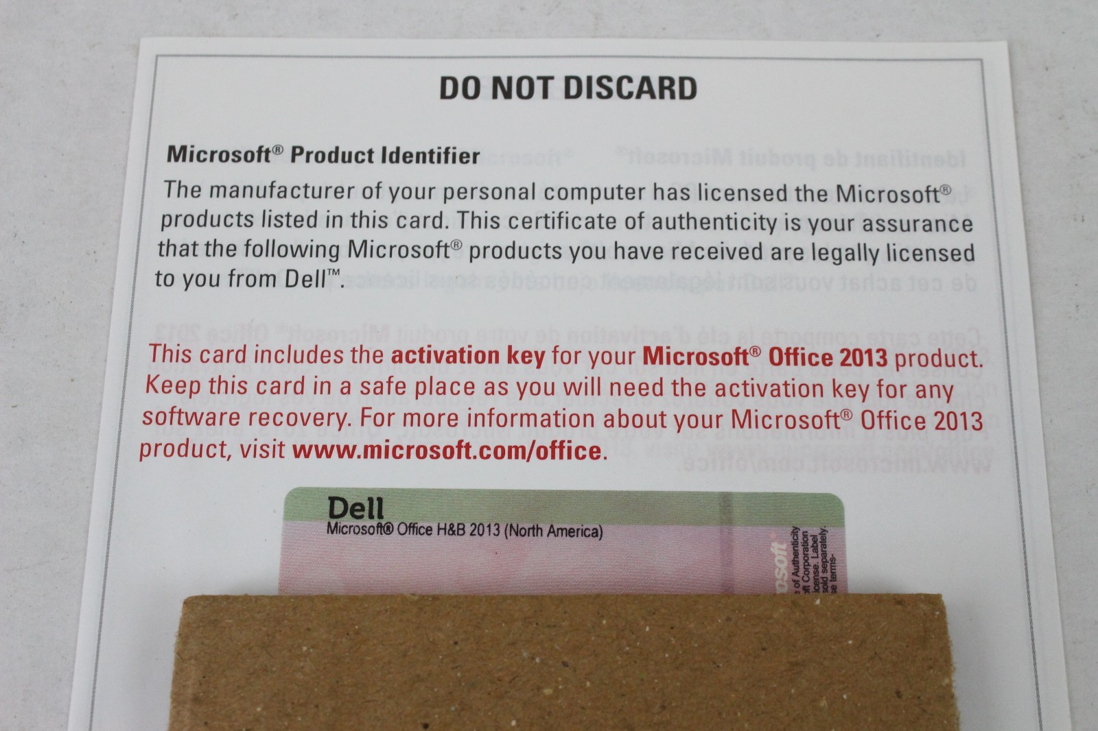 Microsoft Office Home Student H&S 2013 License Key Medialess North America ZZ