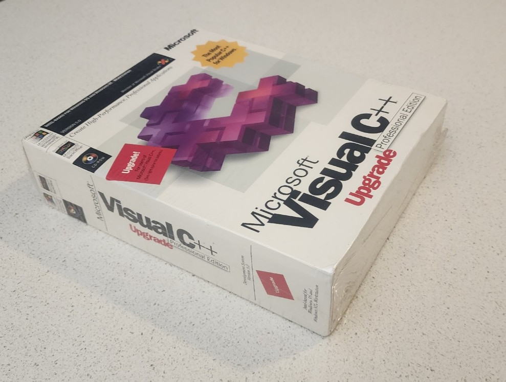 NEW SEALED – Vintage Microsoft Visual C++ Professional Edition 5.0 Upgrade 1997