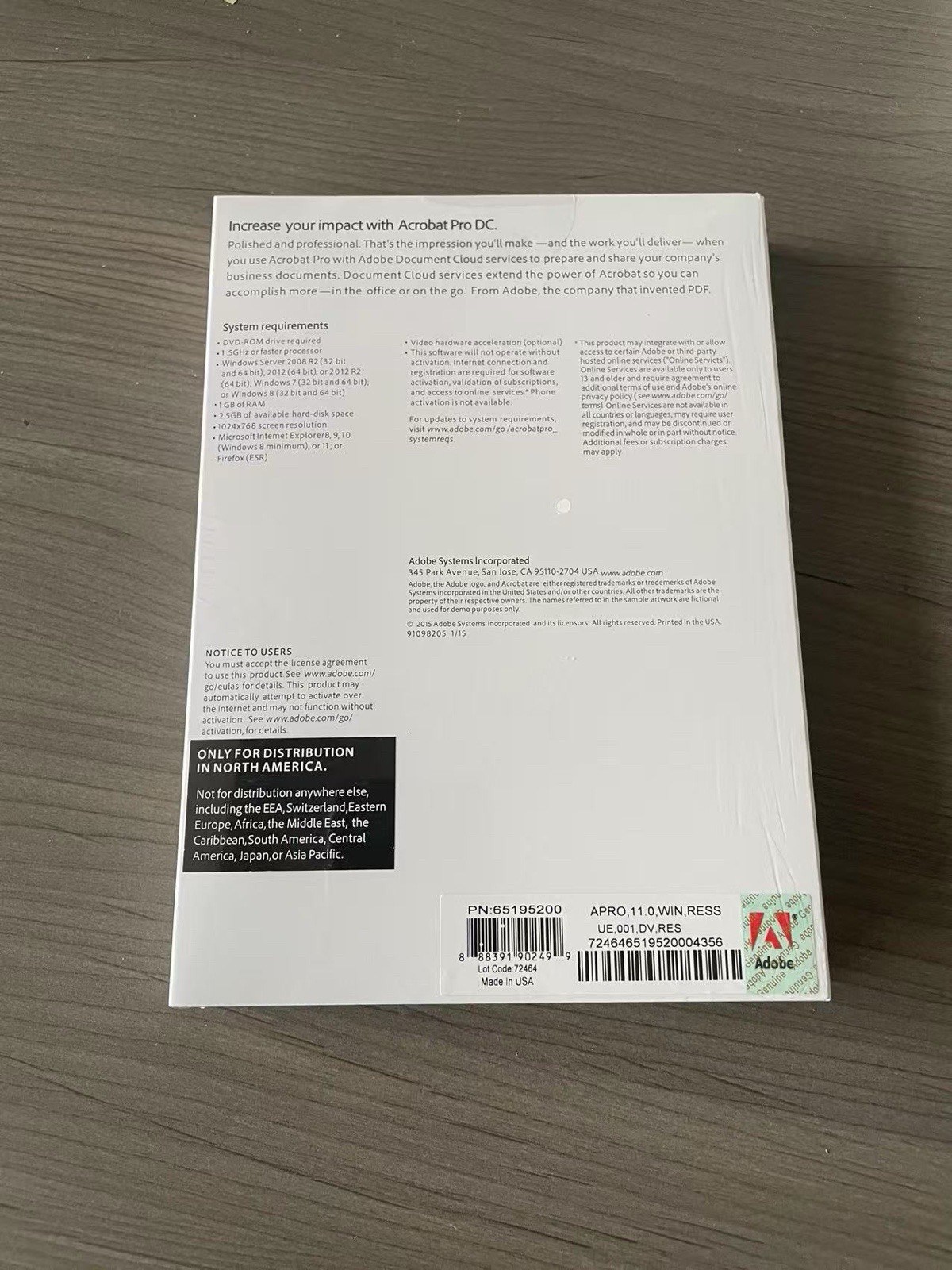 Adobe Acrobat Pro Full Version(For 2 PCs) Permanent Version for Windows DVD