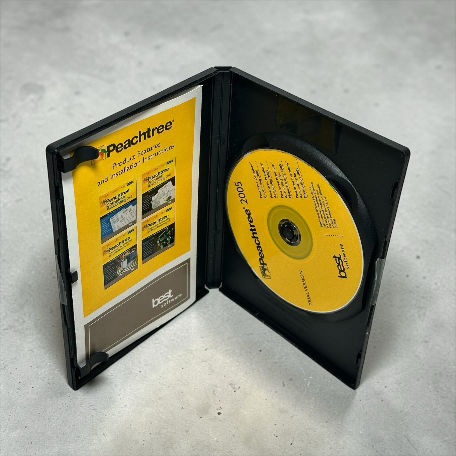 Peachtree 2005 Product CD & Installation Instructions Trial Version – Software