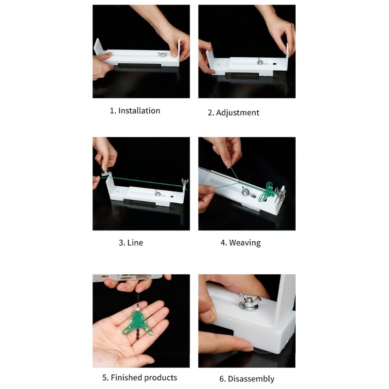 U Shape Bracelet Making Set Hand Knitting Bracelet Rack Plastic Texture