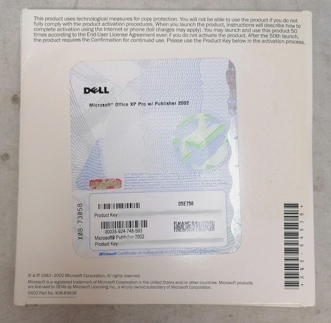 Microsoft Office XP Profesional with Publisher Version 2002