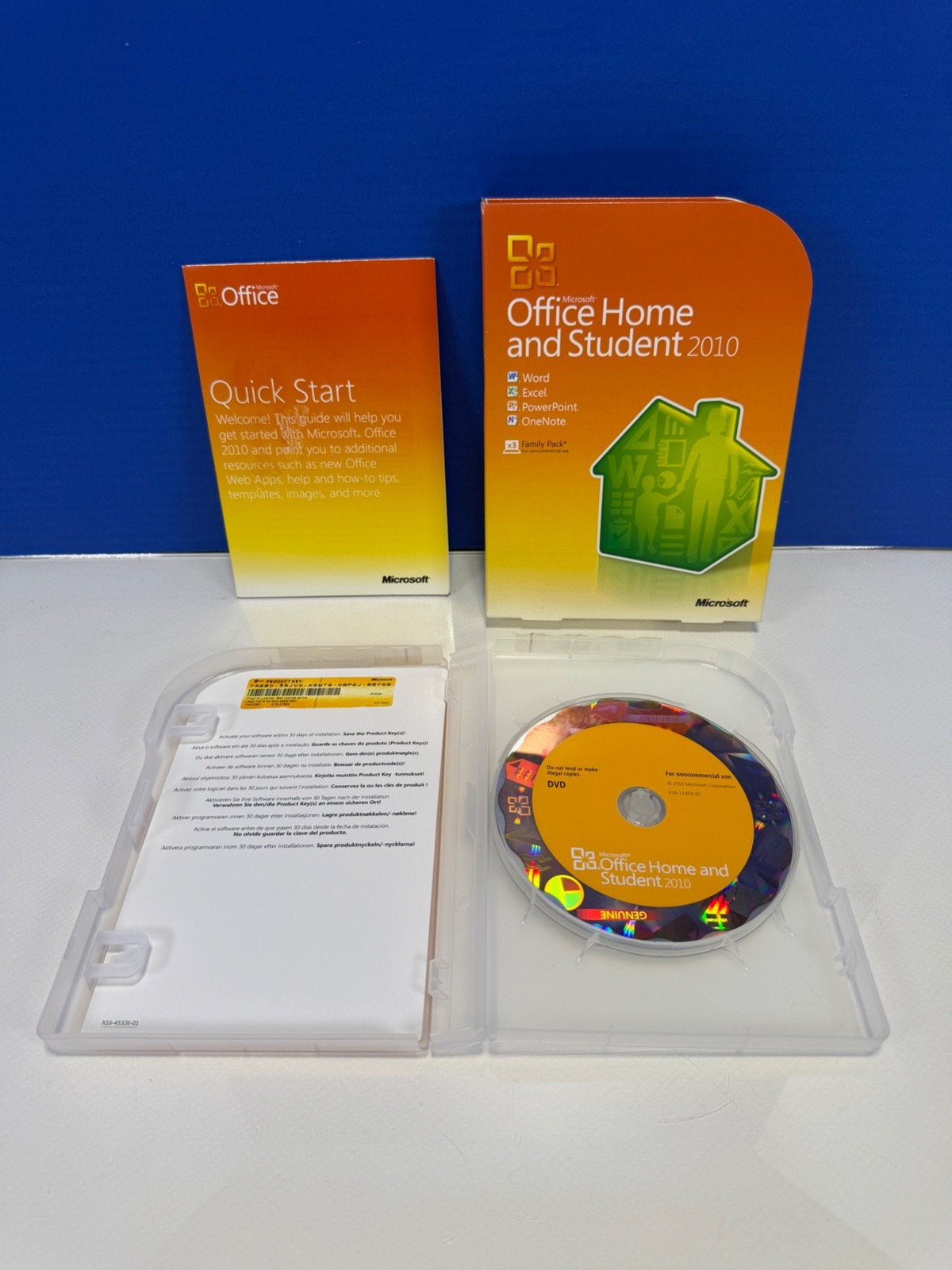 Microsoft Office Home and Student 2010 Software for Windows w/ Product Key