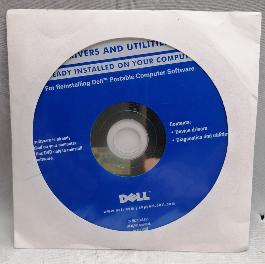 [SEALED] Dell Portable Computer Software Reinstallation DVD P/N:0GM487