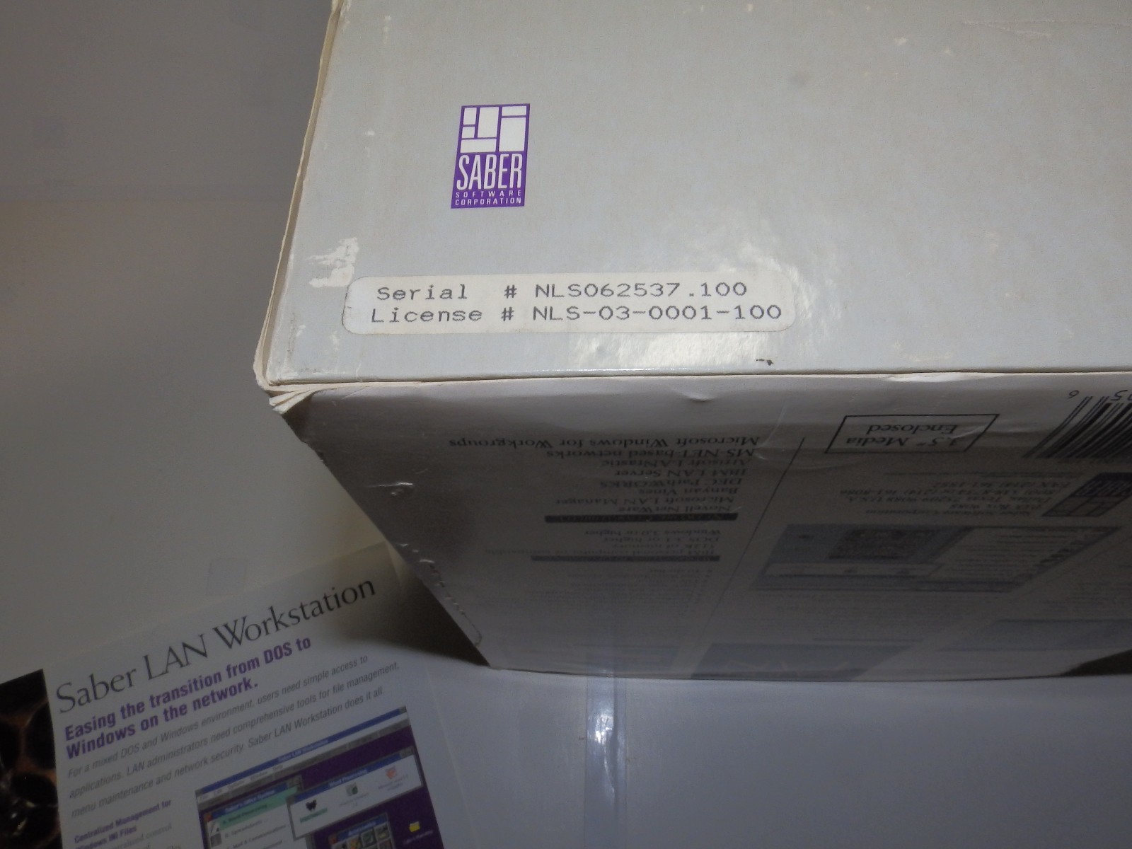 Vintage Software – Saber LAN Workstation – Version 1.0 and Version 2.0