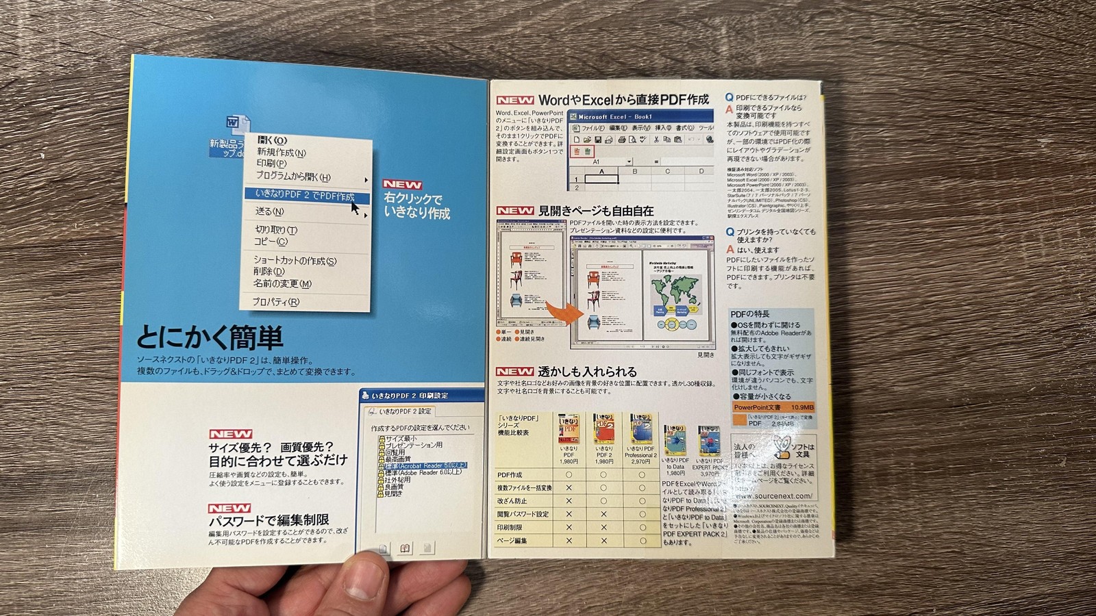 Sourcenext Ikinari PDF 2 Windows XP 2000 Japanese CD-ROM PDF Software Boxed
