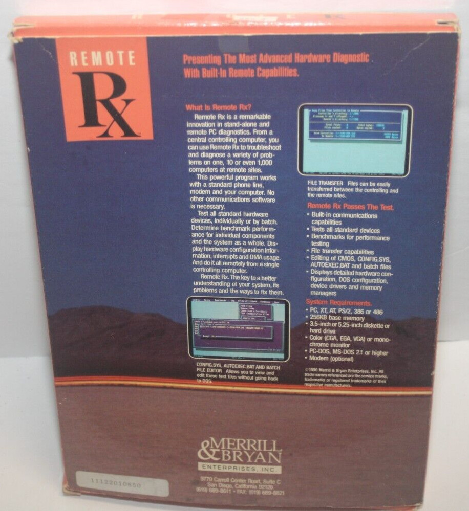 Vintage Remote RX NOS Software 3.5 5.25 Disk For PC-DOS Sealed Disks