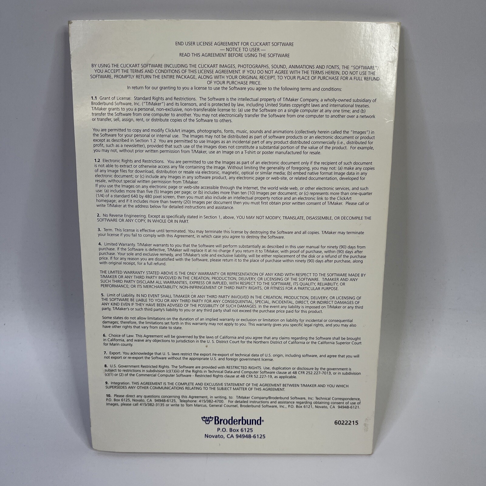 Vintage Broderbund ClickArt 65000 Image Pak Clip Art 5 CDs