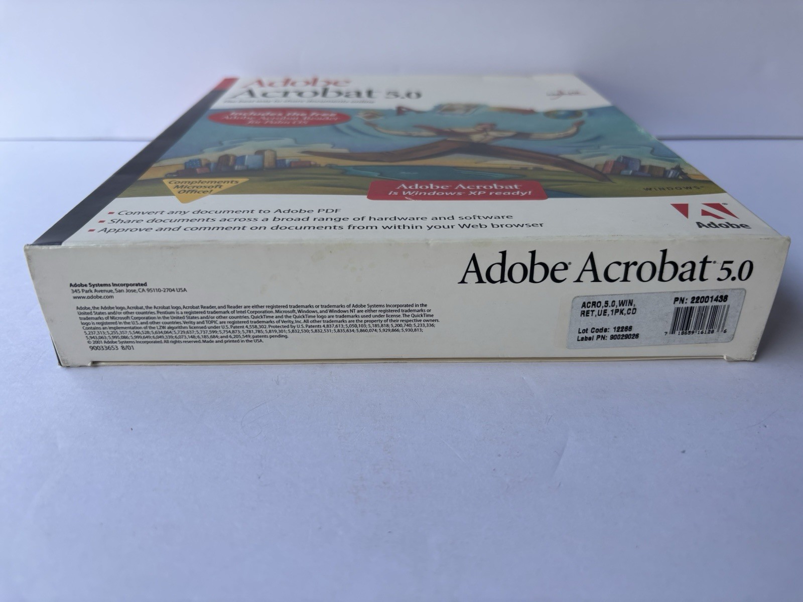 Adobe Acrobat 5.0 Full Retail Version CD w/ Product Key Windows Mac Big Box