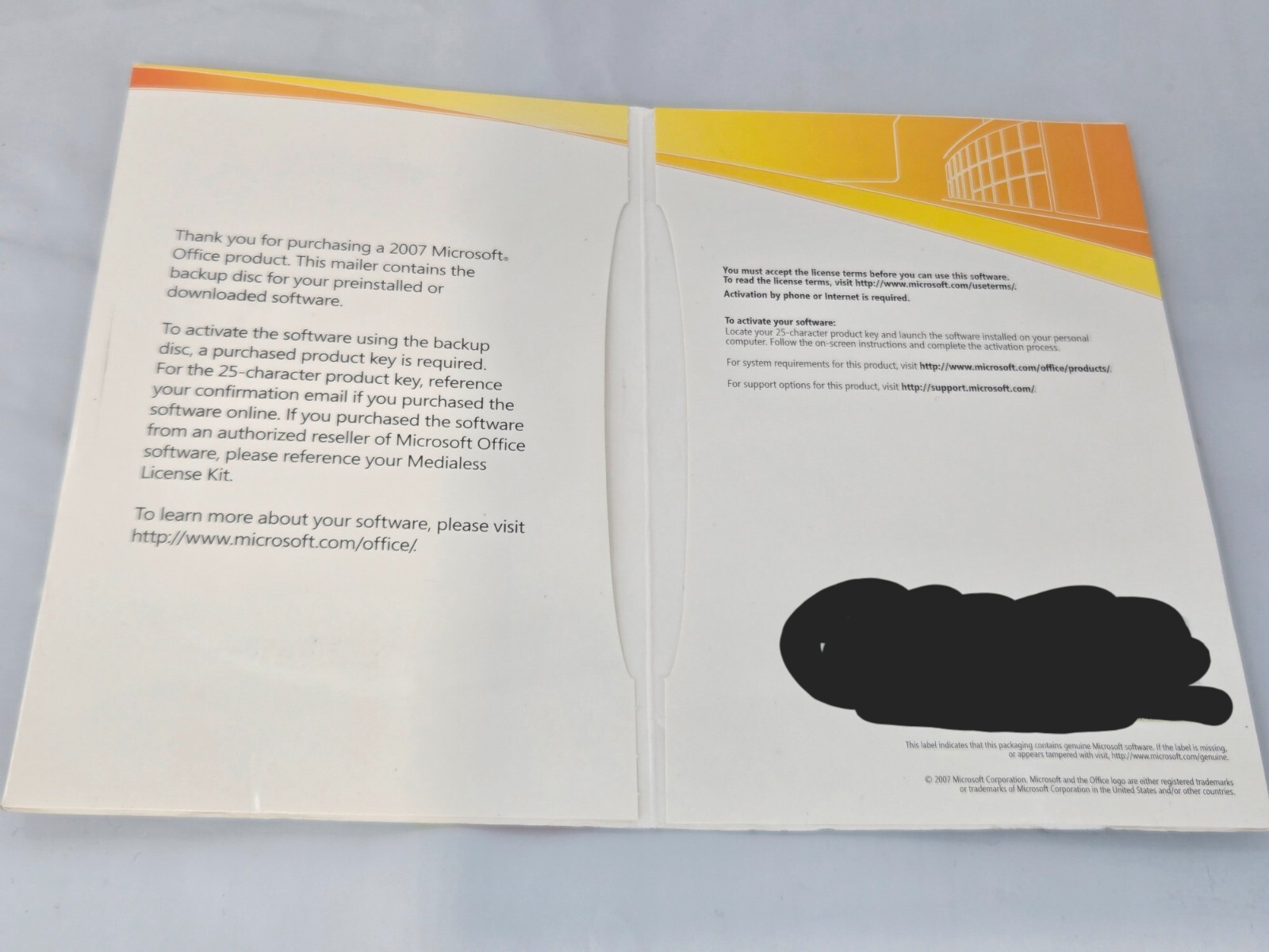 Genuine Microsoft Office Basic 2007 Full Version With License Key, Office Ready