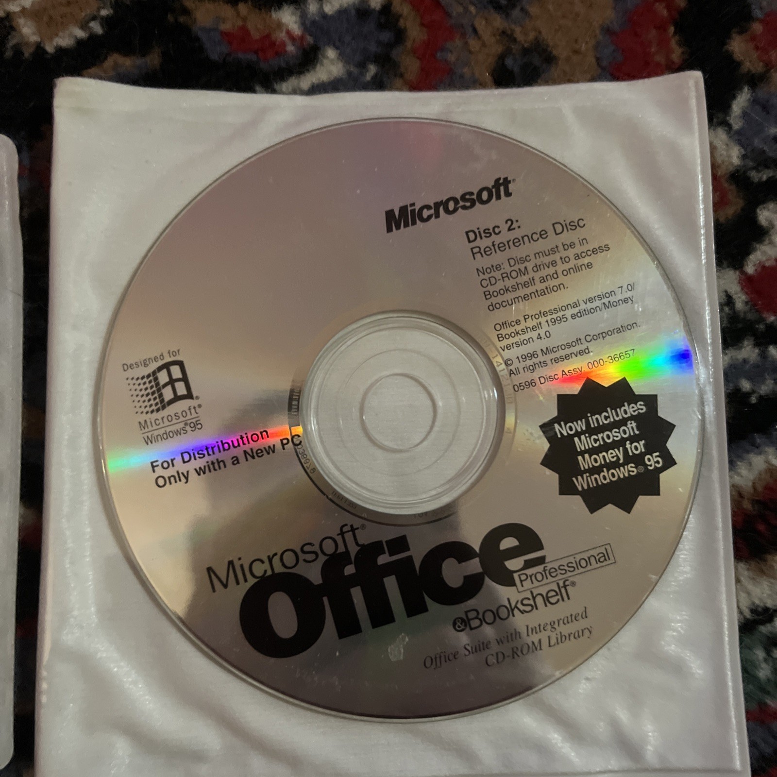 Microsoft Office Professional Ebookshelf 1995 Edition Disc 1-2 +1 More See Desc.