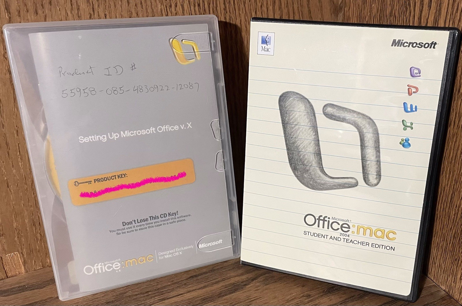 Microsoft Office Mac 2004 Student and Teacher Edition Software – 3 Install Keys