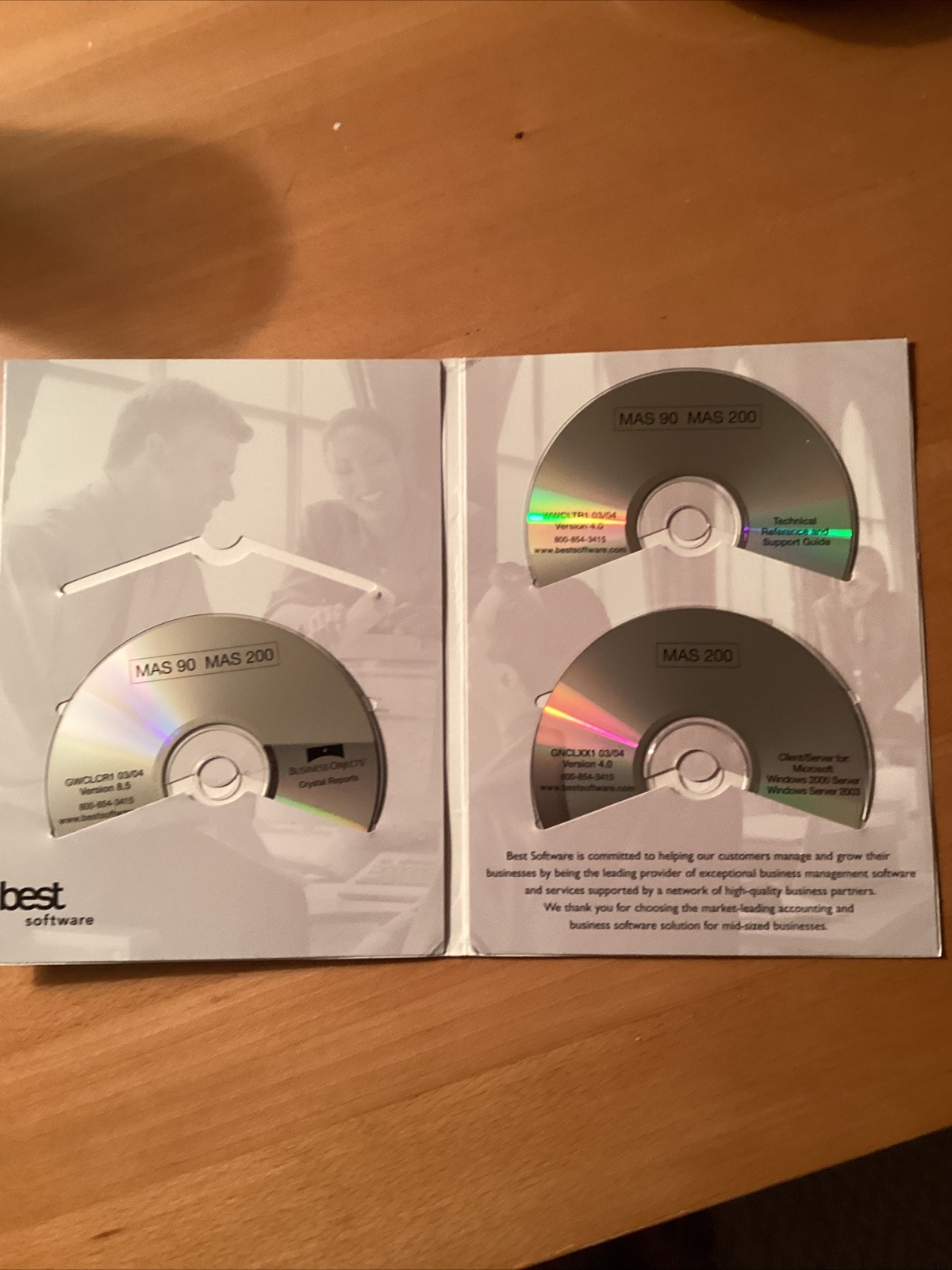 New Sage MAS200 4.0, Upgrade Versions, Crystal Reports, Docs, CDs, Etc. Value+