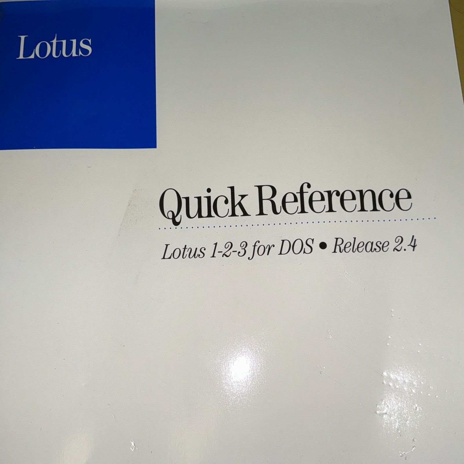 Lotus Notes 1-2-3 for Windows vers 1.1 brand new computer software