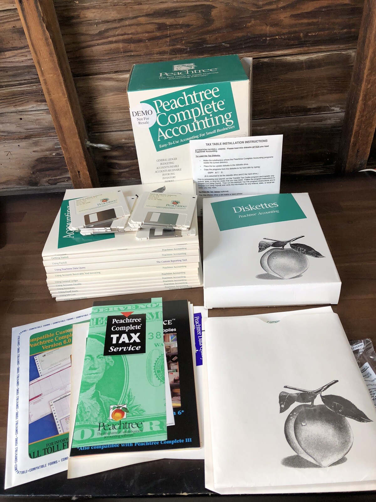 VINTAGE PEACHTREE SMALL BUSINESS ACCOUNTING SYSTEM Software 6.0