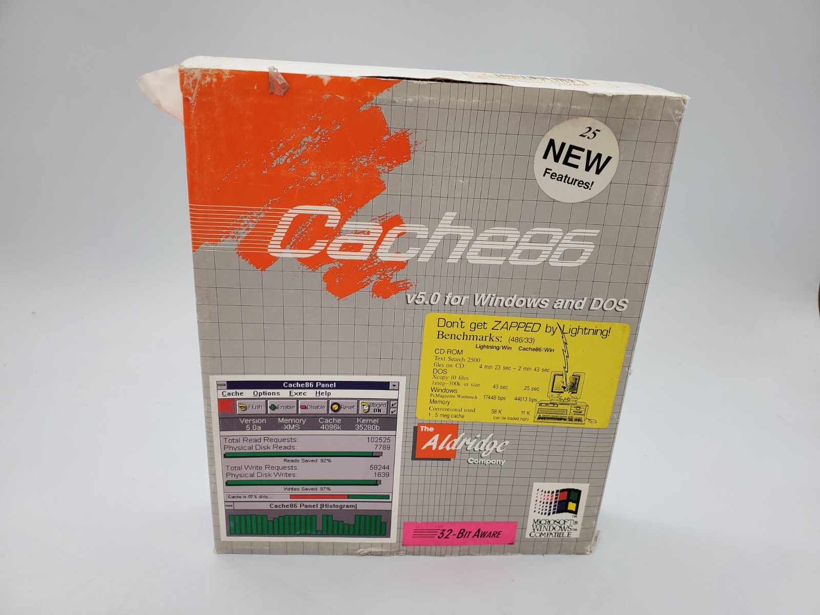 Cache86 v5.0 (Aldridge Software, 3.5″ Floppy, Windows & Dos) 286 and above – VTG