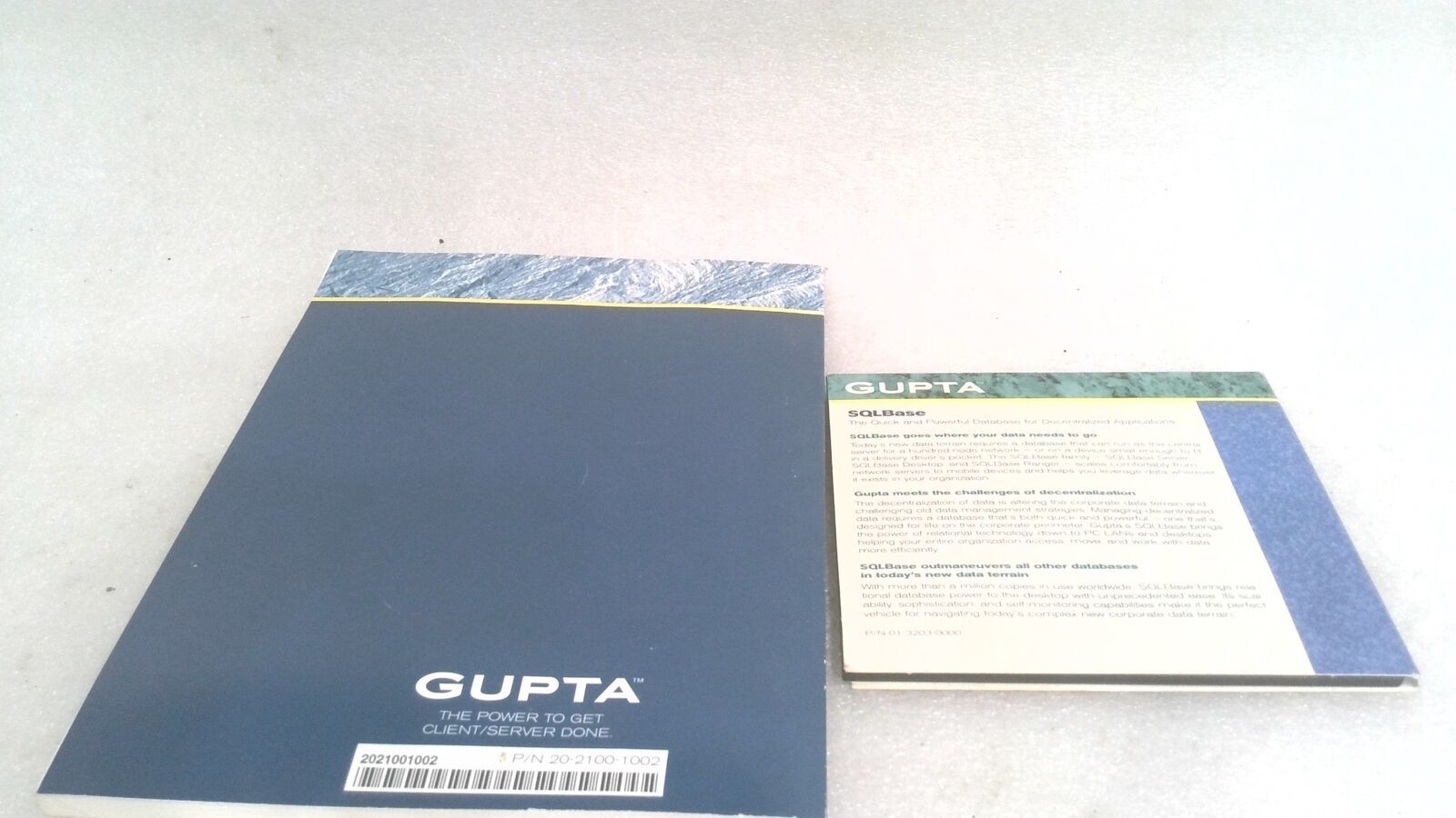 GUPTA SQLBASE ADMINISTRATION, VERSION 6.0, SOFTWARE AND 3 GUIDE/REFERENCE BOOKS