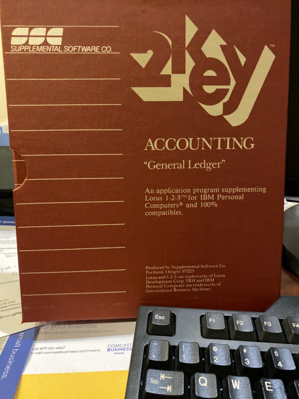 BRAND NEW 2Key ACCOUNTING General Ledger supplementing Lotus 123 for PCs
