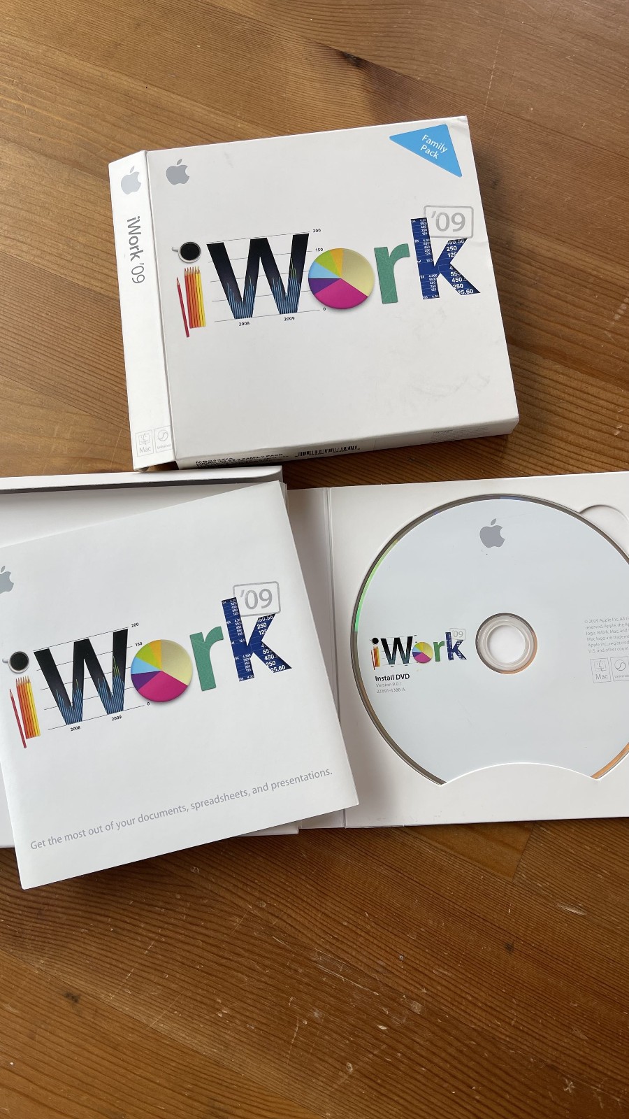 Apple iWork ’09 Full Version CD for Mac MB942Z/A Used 🍎🖥️