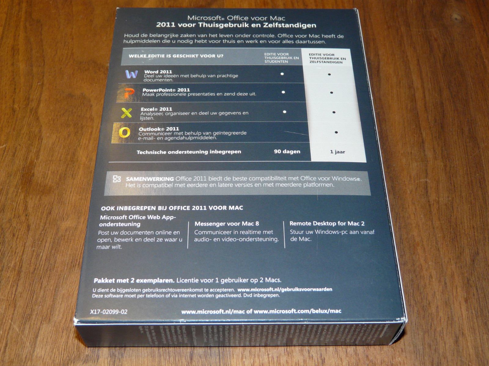 Microsoft Office Mac 2011 2-Liz. Home & Business Dutch Full Version dutch