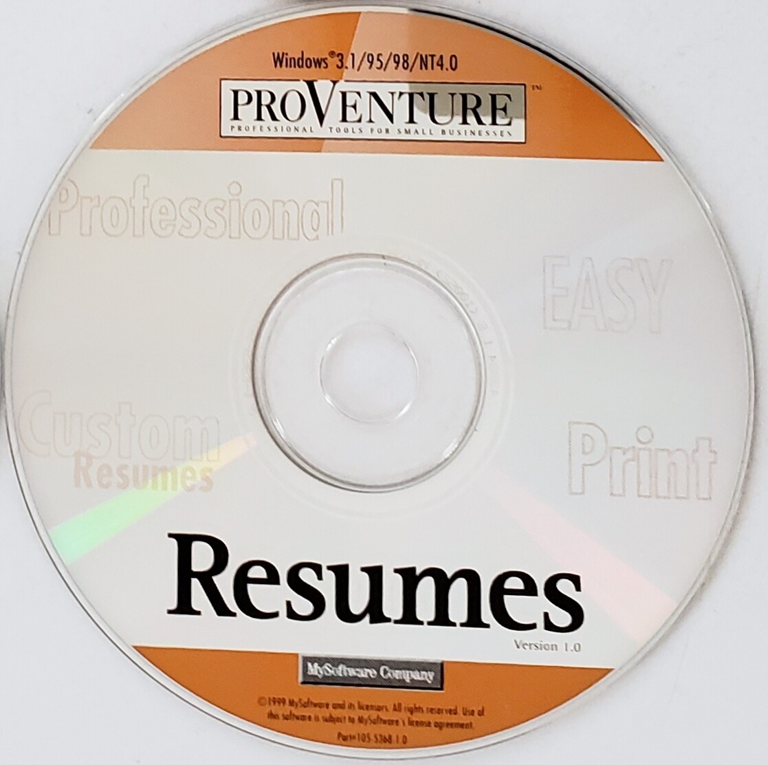 Pro Venture – Professional Tools For Small Businesses – Software CD Rom Windows