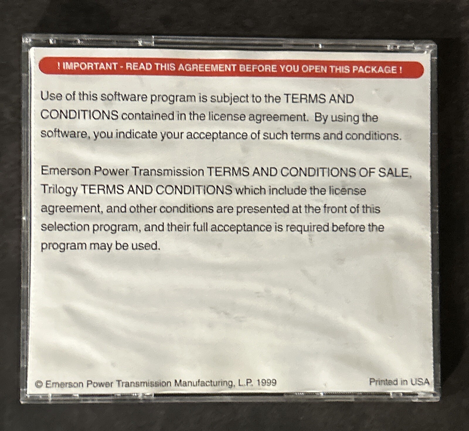 EPT Edge Integrated Solution Software 3.01 Media Products CAD Emerson Vintage PC