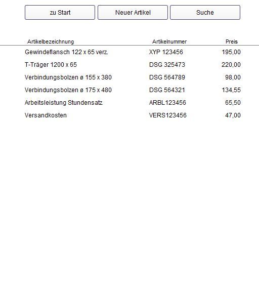 Rechnungsprogramm Rechnung schreiben Rechnungssoftware simpel Minimalist Eingabe