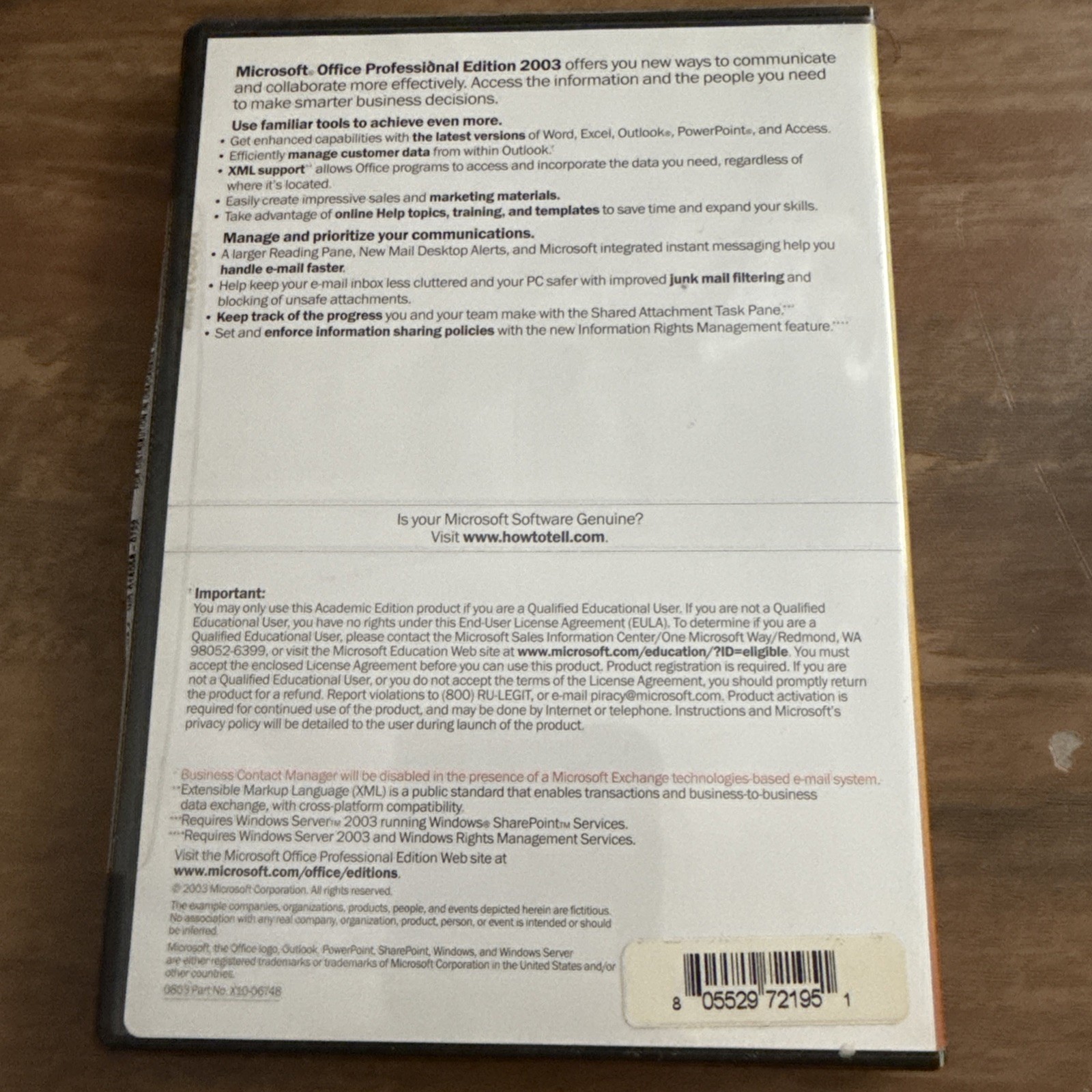 Microsoft Office Professional Edition 2003 (Retail) – Full Version – Key???*
