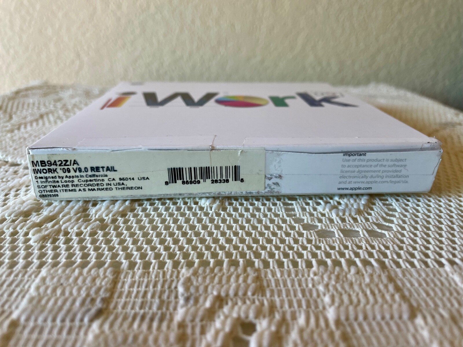 Apple iWork 09 Mac Office Suite Full Version Pages Keynote Numbers Vintage