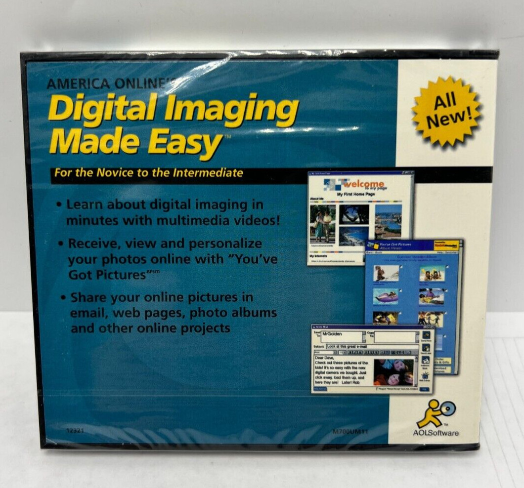 America Online Digital Imaging Made Easy Novice to Intermediate M700UM11