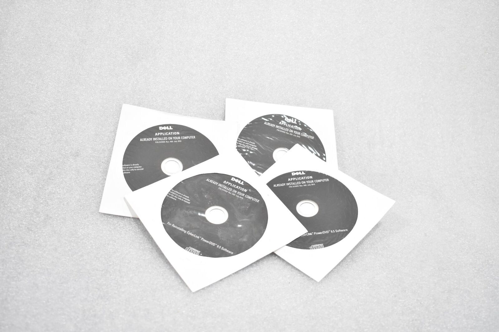 DELL 3VHW0 OFPGC7 REV A00 APPLICATION REINSTALLING CYBERLINK DVD 9.5 (LOT OF 4)
