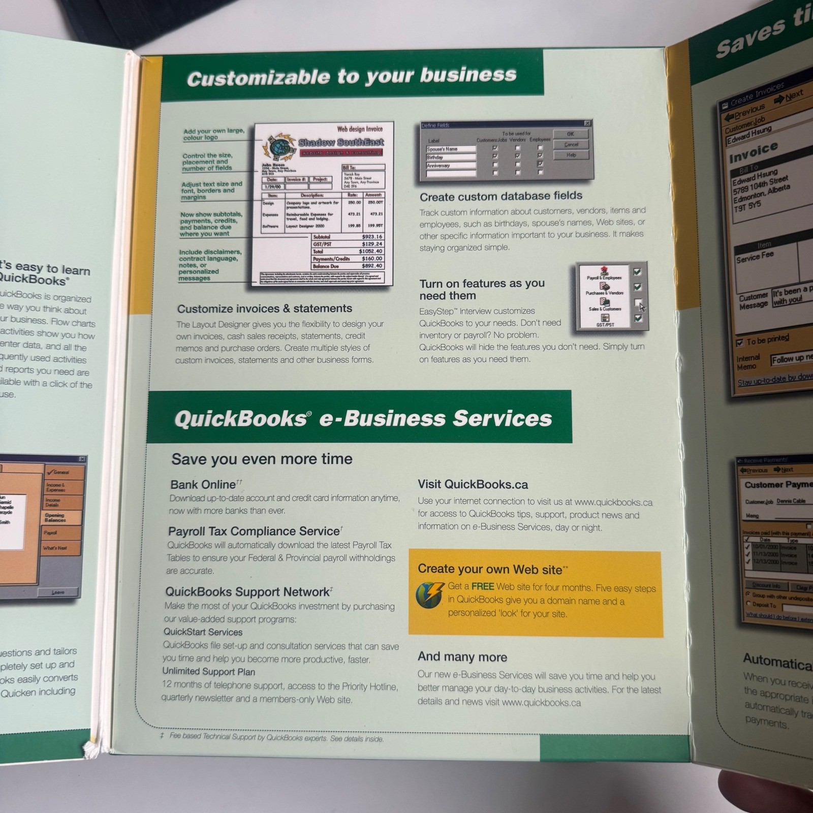 Intuit Quicken QuickBooks 2000 Business Accounting Software Windows PC Boxed CD