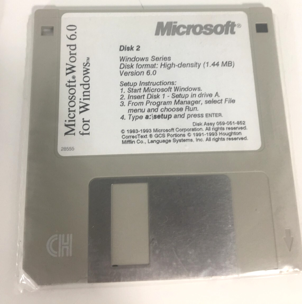 Microsoft Word 6.0 For Windows Version 6.0 | Floppy Disk Set 3.5″ Set of 9