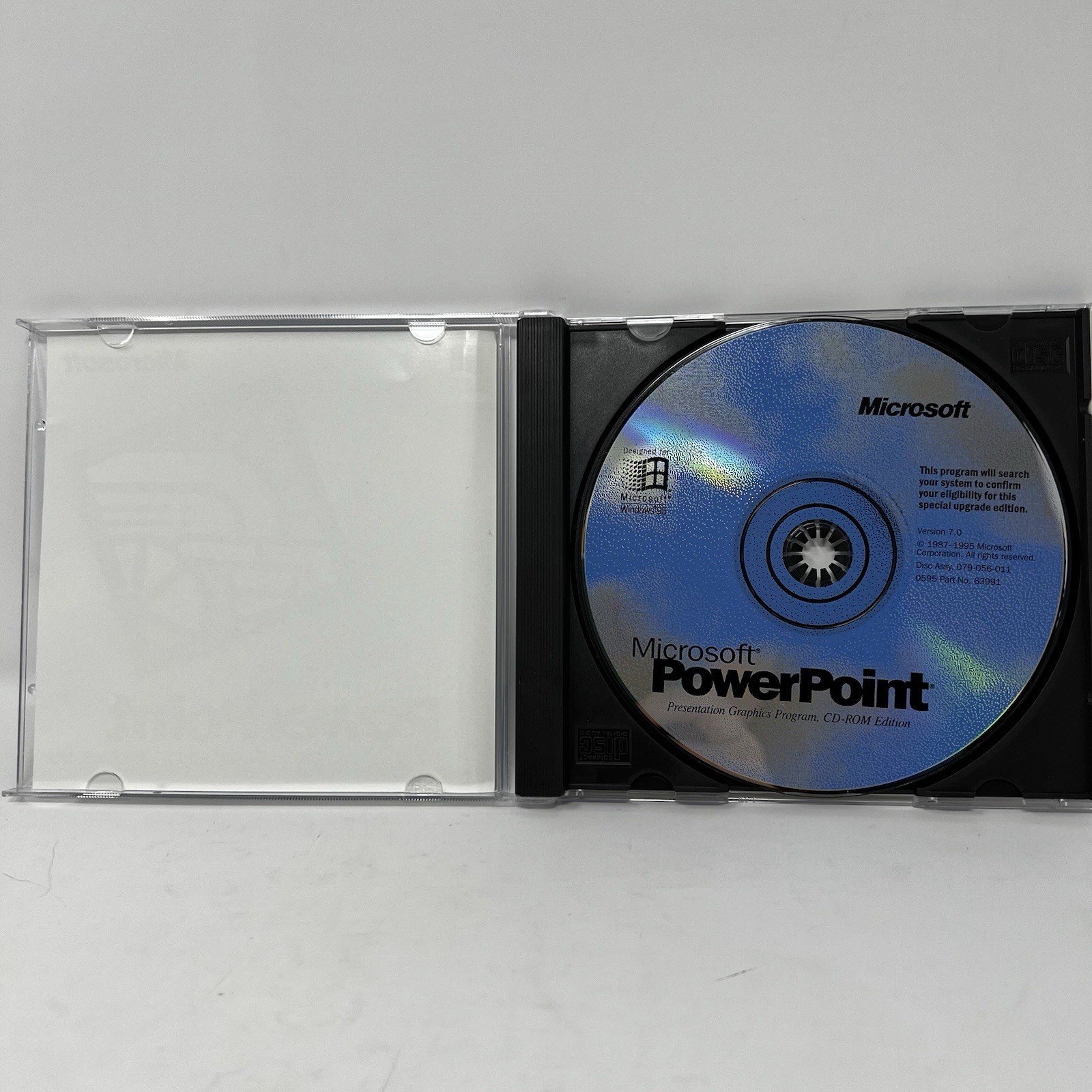 Vintage Microsoft PowerPoint Windows 95 CD-ROM