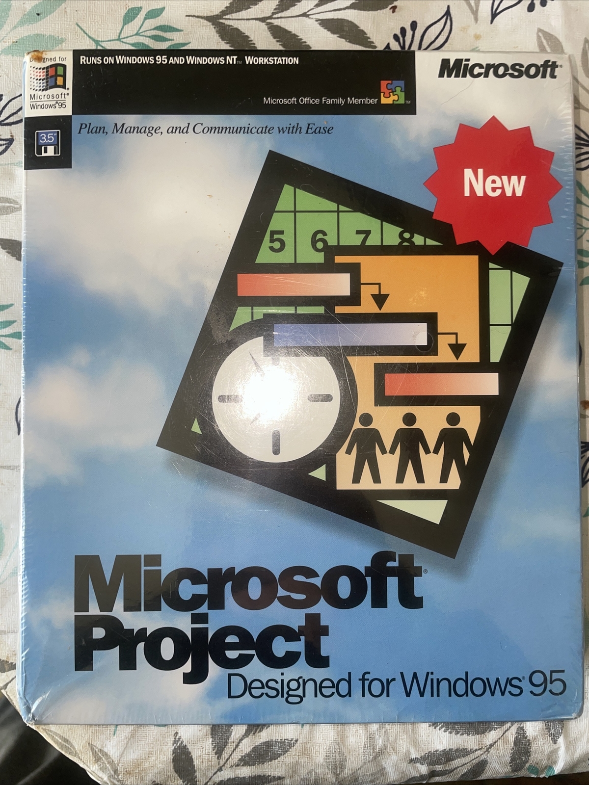 Microsoft Project 4.1 designed for windows 95 in retail packaging