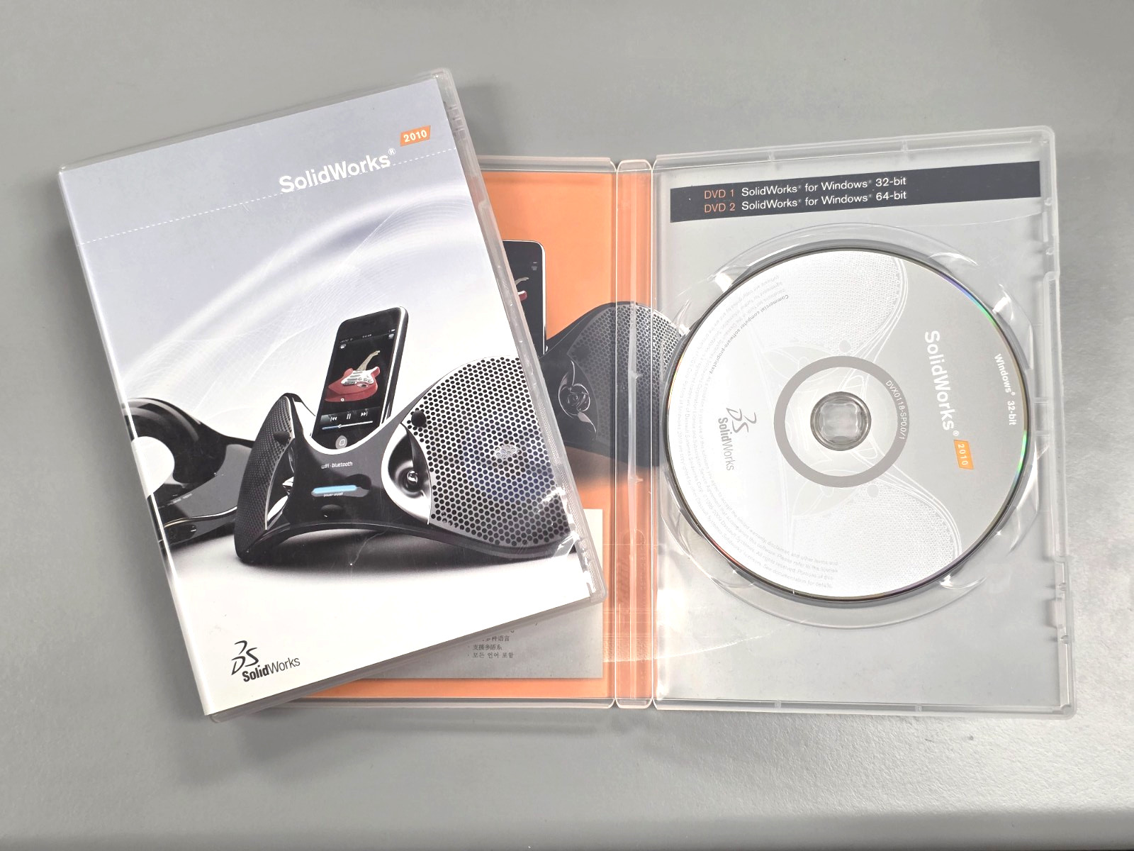 (2) DVD Solidworks 2010 Windows Software Discs Windows 32-bit 64-bit