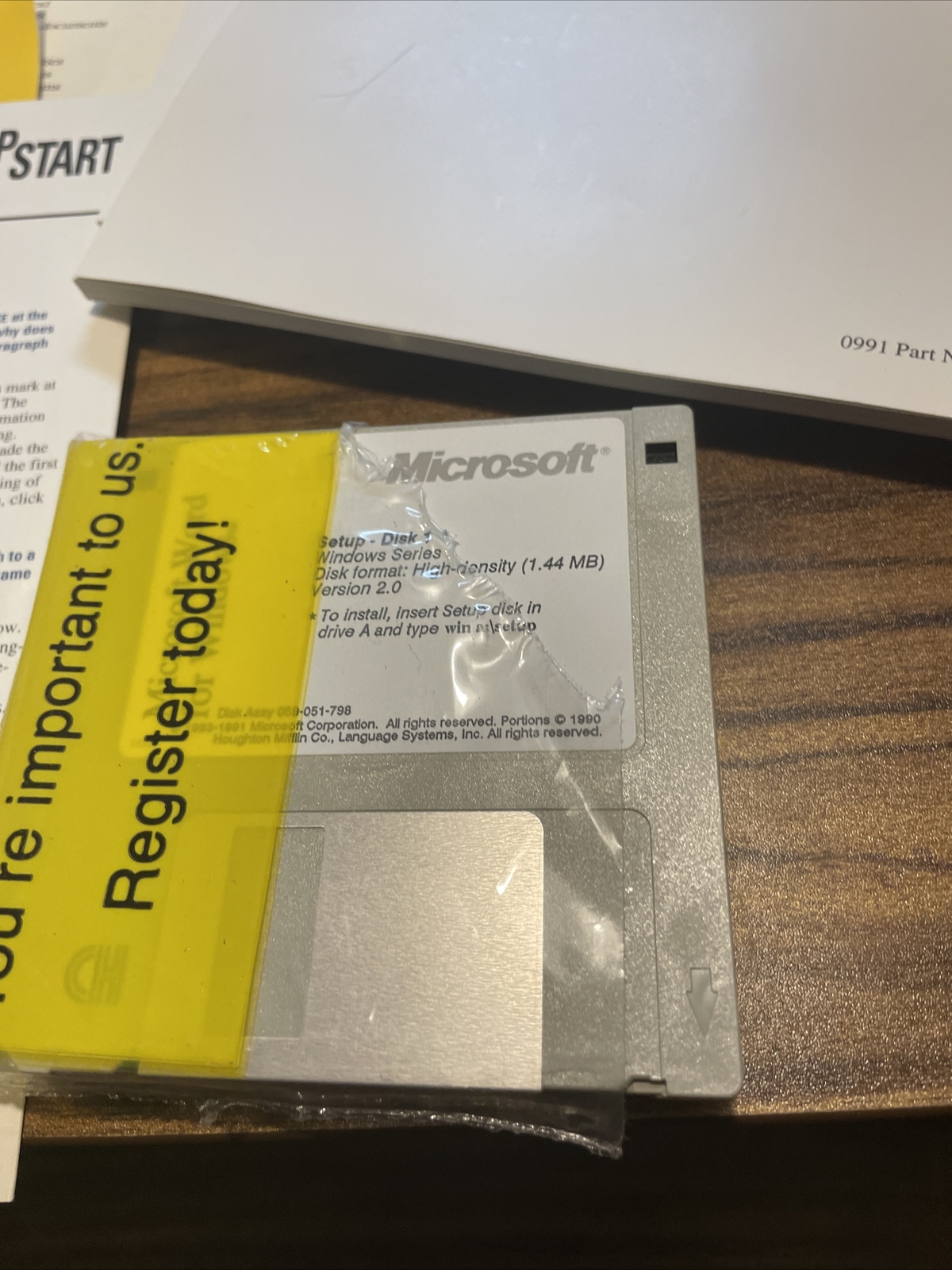 Microsoft Word for Windows 1.1 3.5 Disks 1990 Vintage Tech