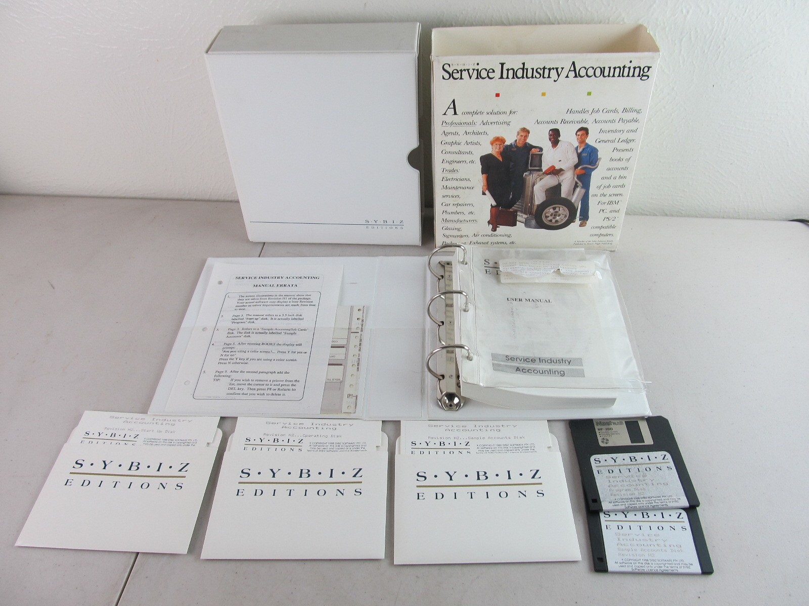 SYBIZ Editions Service Industry Accounting Software 1988 VIntage PC Floppy Disk