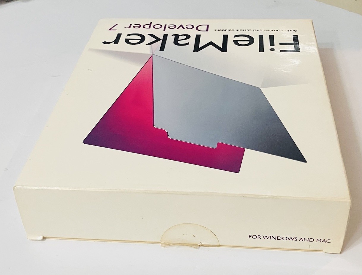 FileMaker Developer 7 Complete Box Set CD Manuals Mac Windows 2004 Database