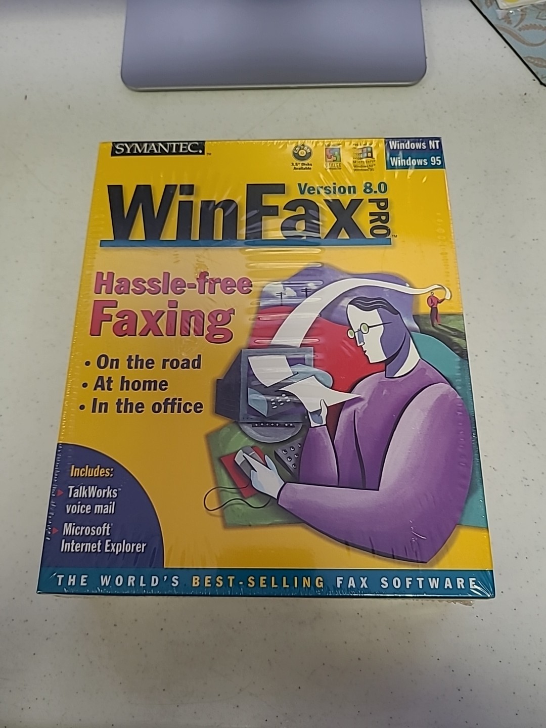 WINFAX 1997 Symantec Hassle-Free Faxing Version 8.0 Pro 95/NT SEALED!