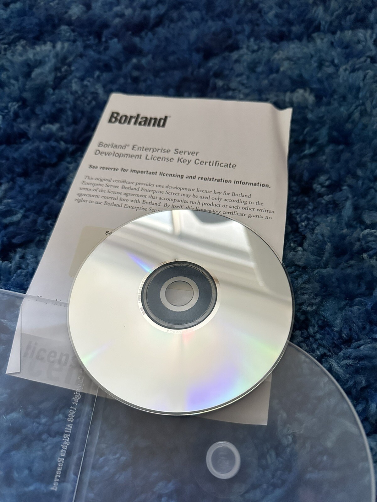 Borland Enterprise Server ! Two original disks with Serial & Authorization KEY !