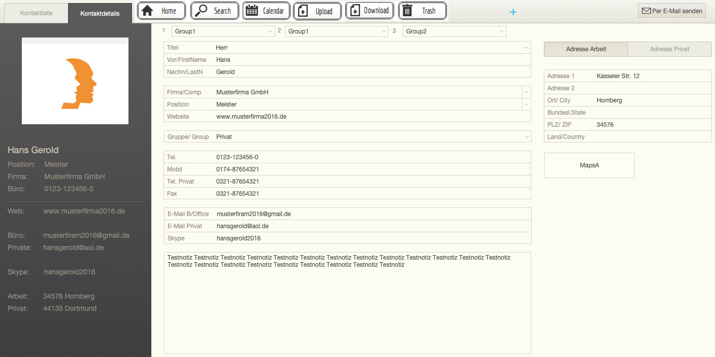 Address Data Management Customer Management Software Apple Mac macOS Windows CRM