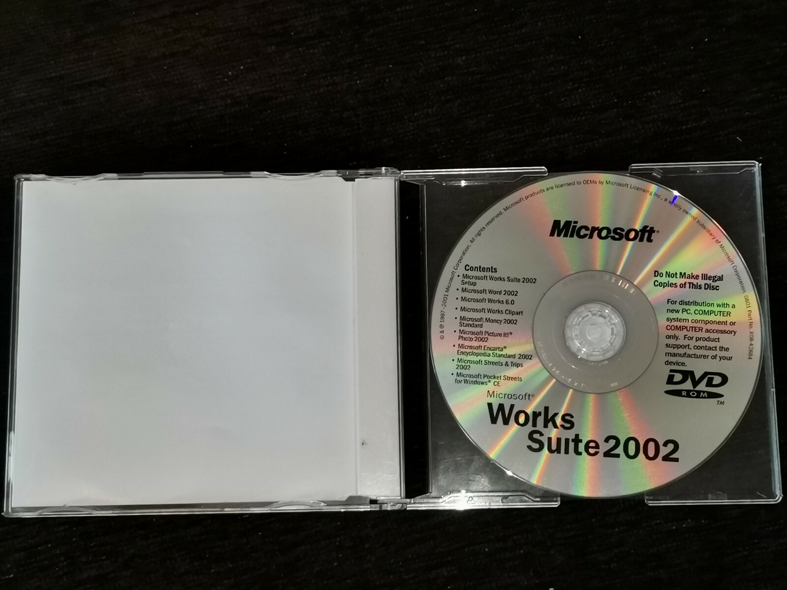 Microsoft Works Suite 2002. ver.6.0 English.CD With Product Key.