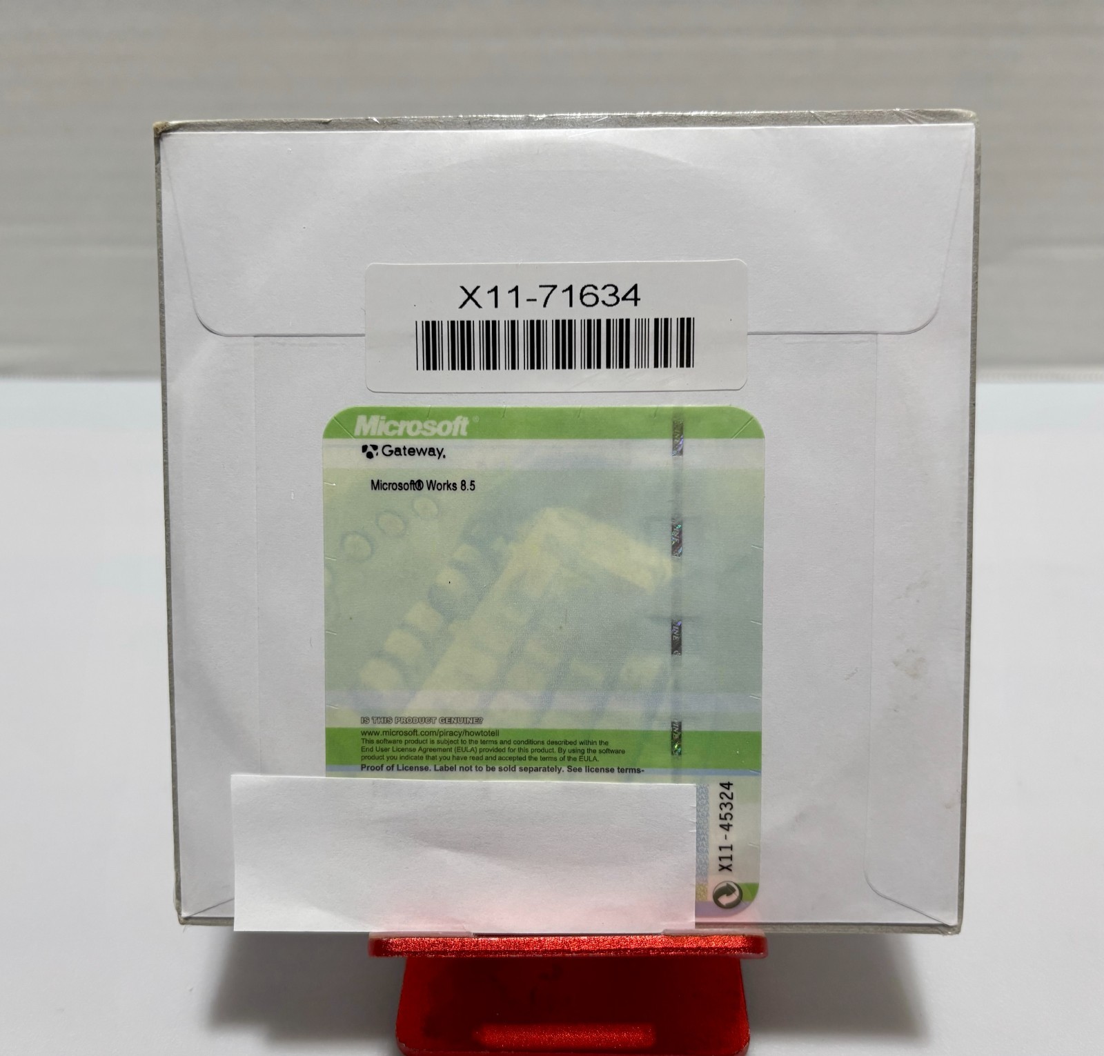 Microsoft Works 8.5 Gateway OEM Sealed CD COA X11-71634