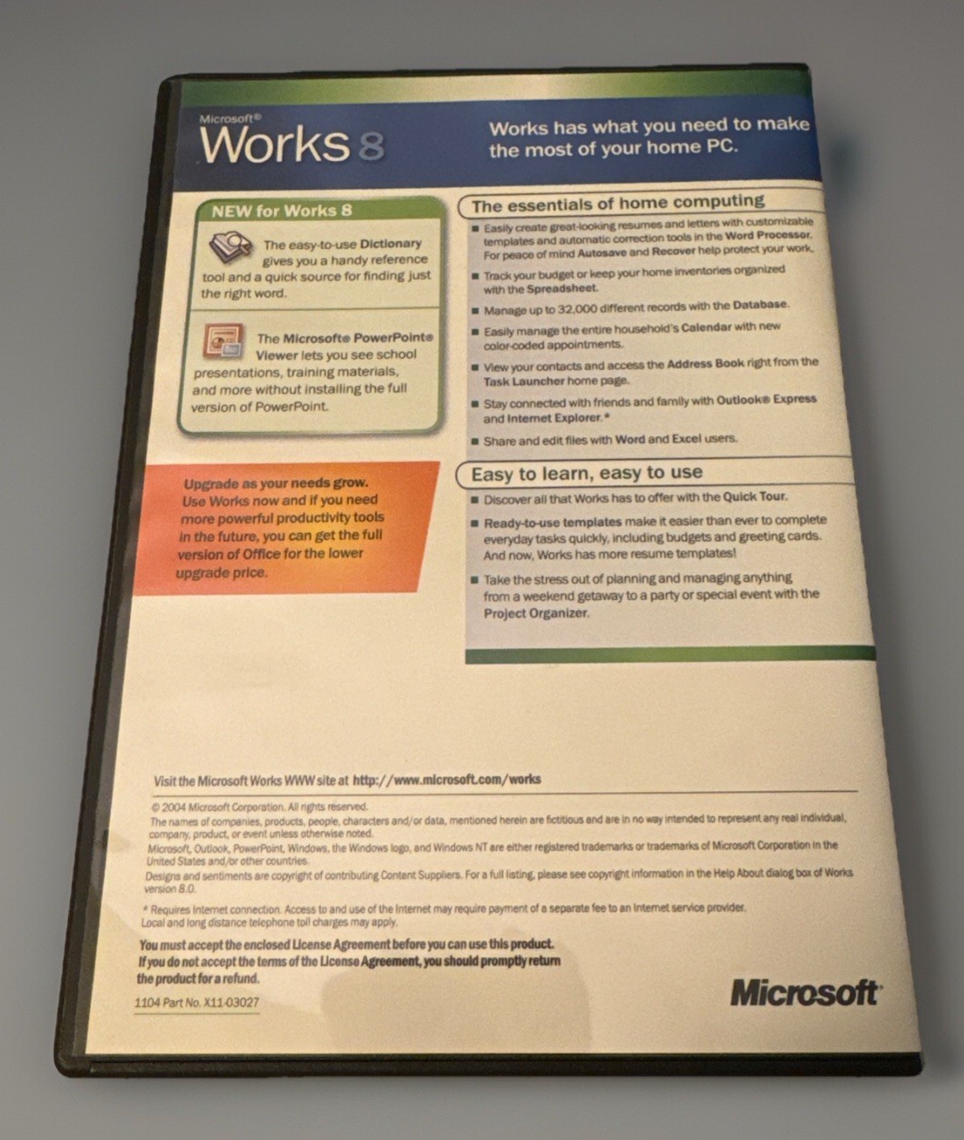Microsort Works 8 (2004)