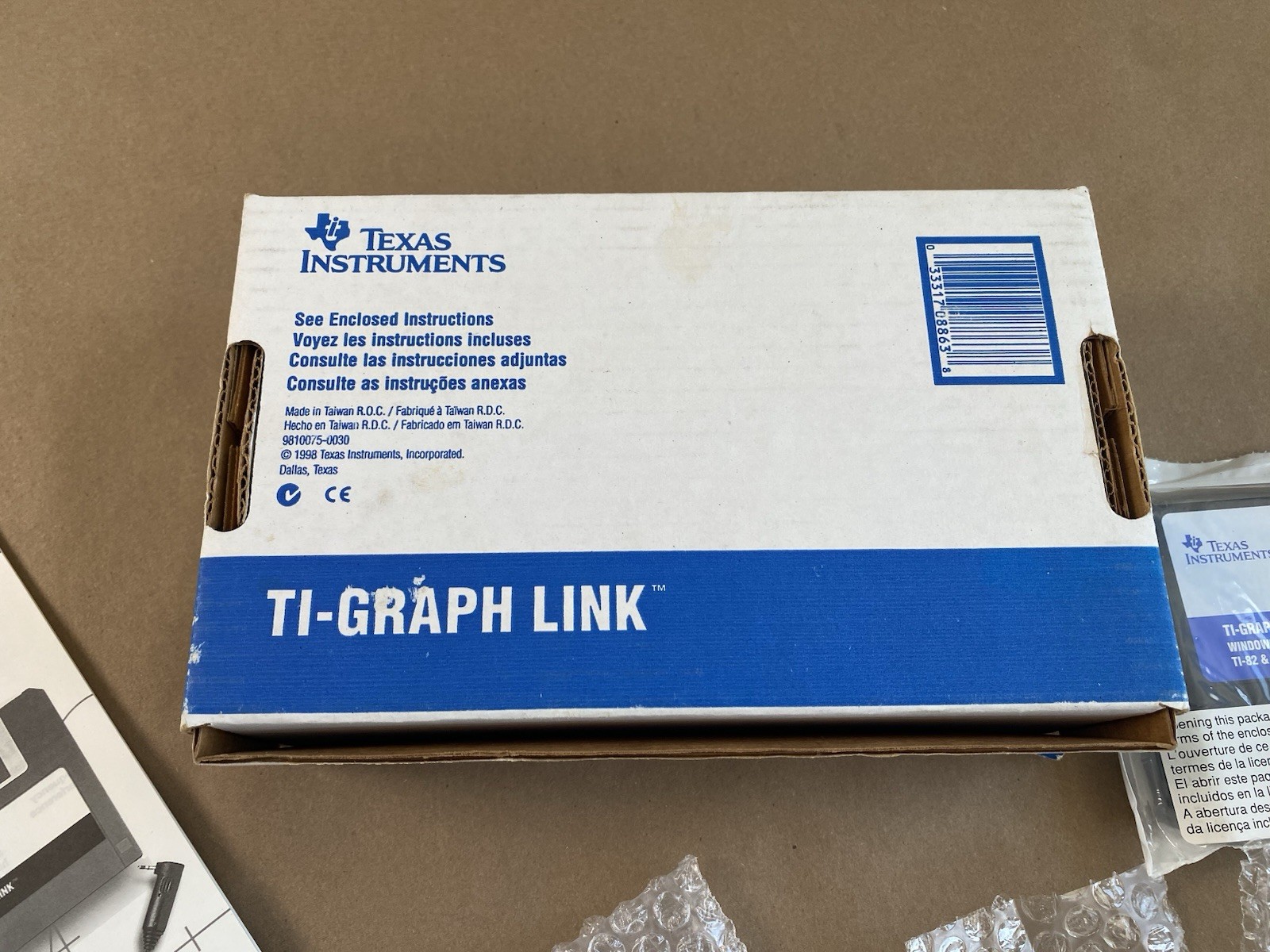Texas Instrument TI-Graph Link TI-82 TI-86 TI-83 TI-92 TI-85 Software